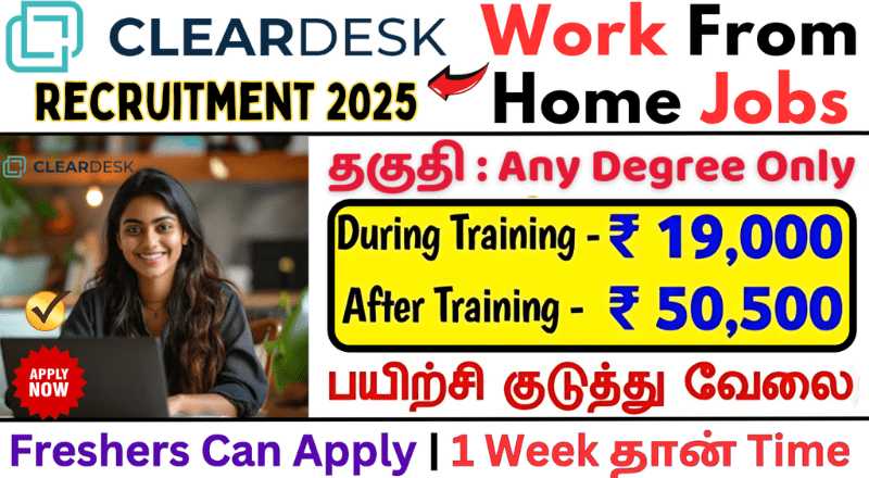 Cleardesk Virtual Assistant Work From Home Jobs 2025