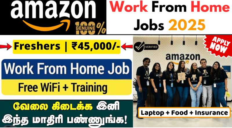 Amazon Work From Home Jobs For Freshers 2025