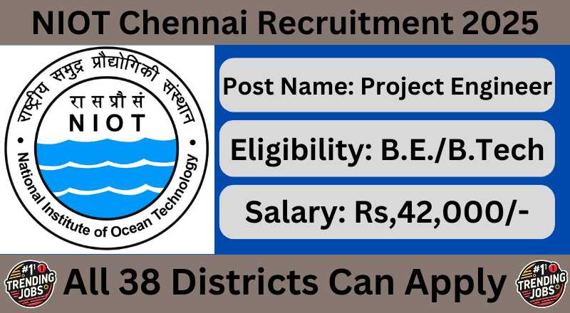 NIOT Chennai Recruitment 2025