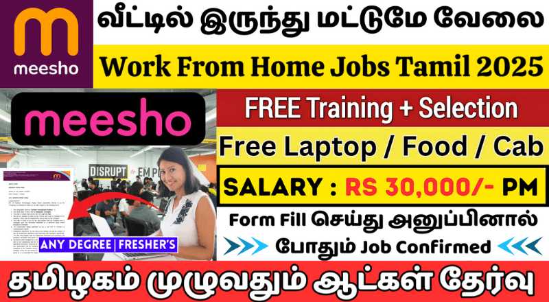 Meesho Work From Home Jobs 2025