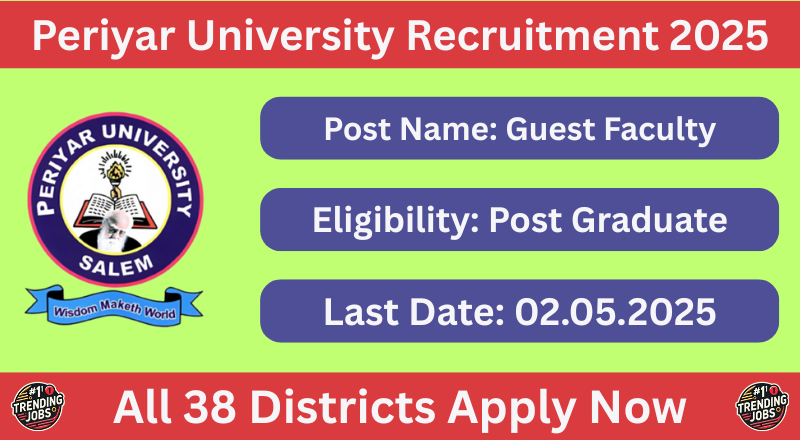 Periyar University Recruitment 2025