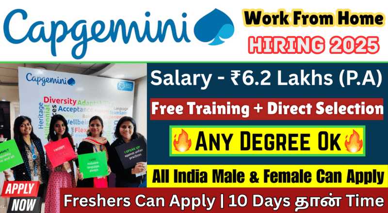 New Capgemini Work From Home Jobs 2025