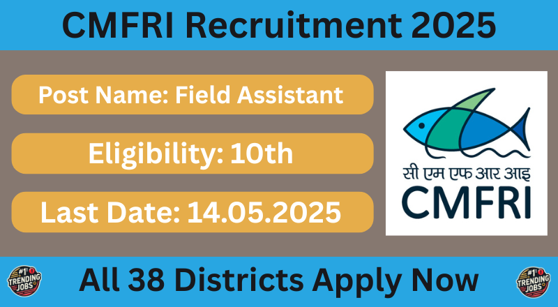 CMFRI Recruitment 2025