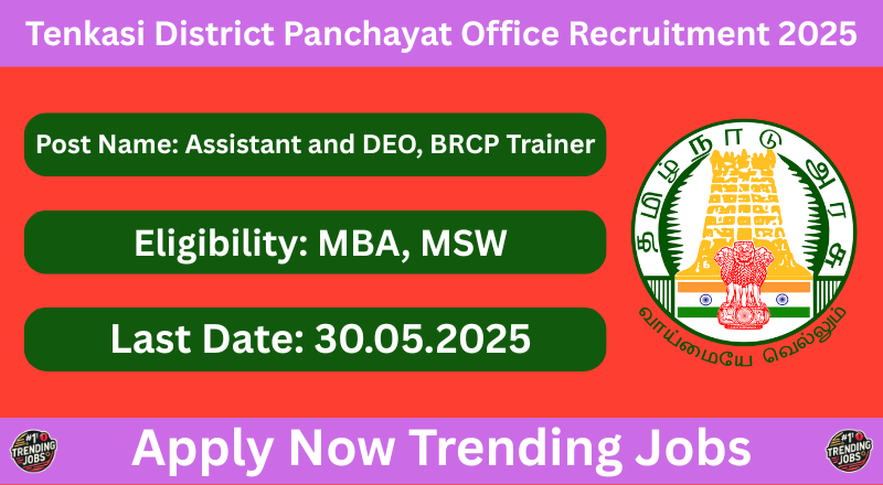 Tenkasi District Panchayat Office Recruitment 2025