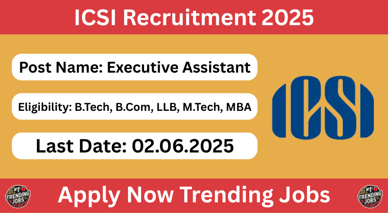 ICSI Recruitment 2025