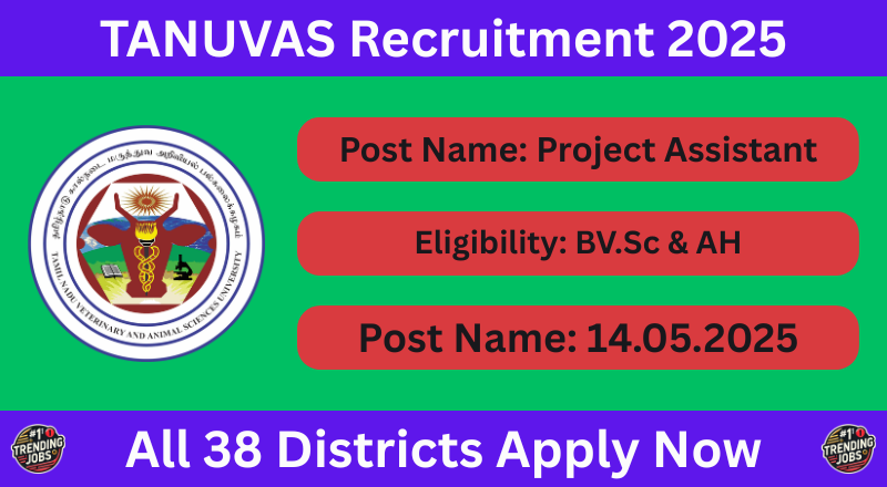 TANUVAS Recruitment 2025