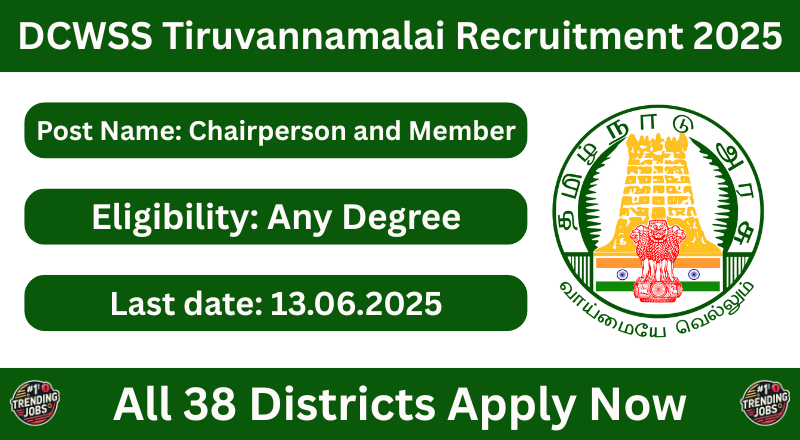 DCWSS Tiruvannamalai Recruitment 2025