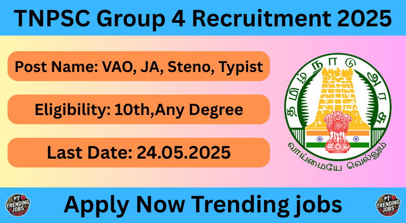 TNPSC Group 4 Recruitment 2025