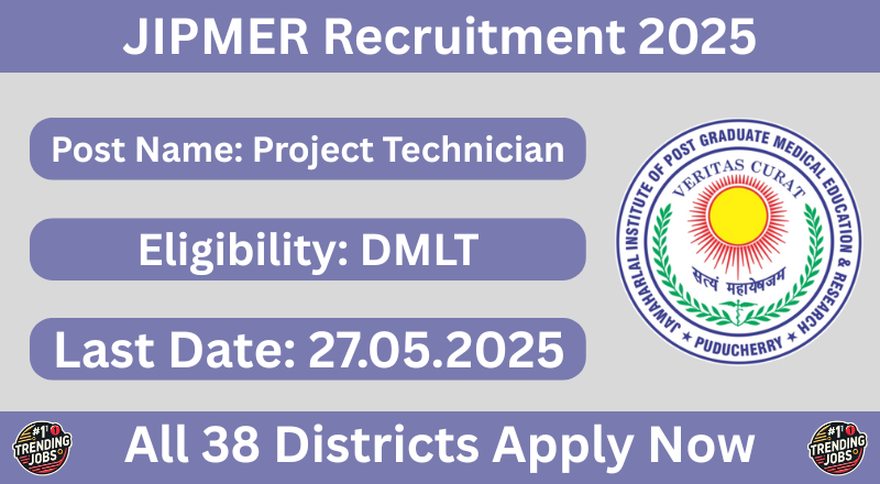 JIPMER Recruitment 2025