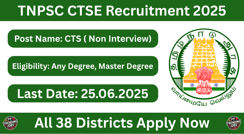 TNPSC CTSE (Non Interview) Recruitment 2025