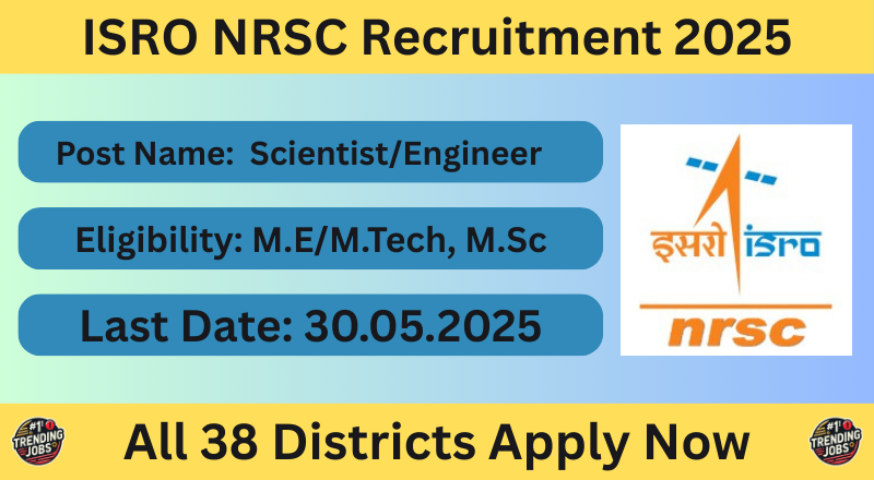 ISRO NRSC Recruitment 2025