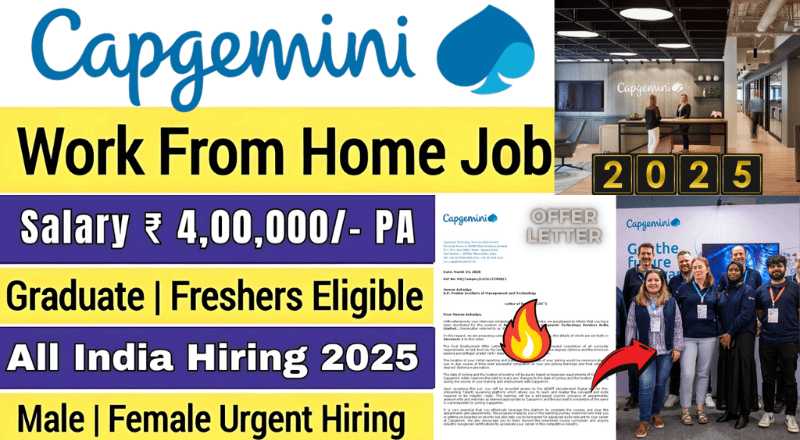New Capgemini Hiring Work From Home Jobs 2025