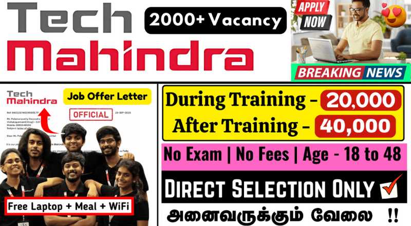Latest Tech Mahindra Work From Home Jobs 2025