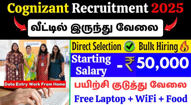 Latest Cognizant Data Entry Work From Home Jobs 2025