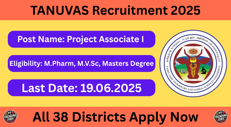 TANUVAS Recruitment 2025