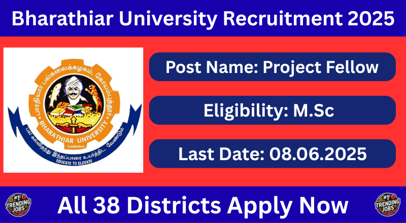 Bharathiar University Recruitment 2025