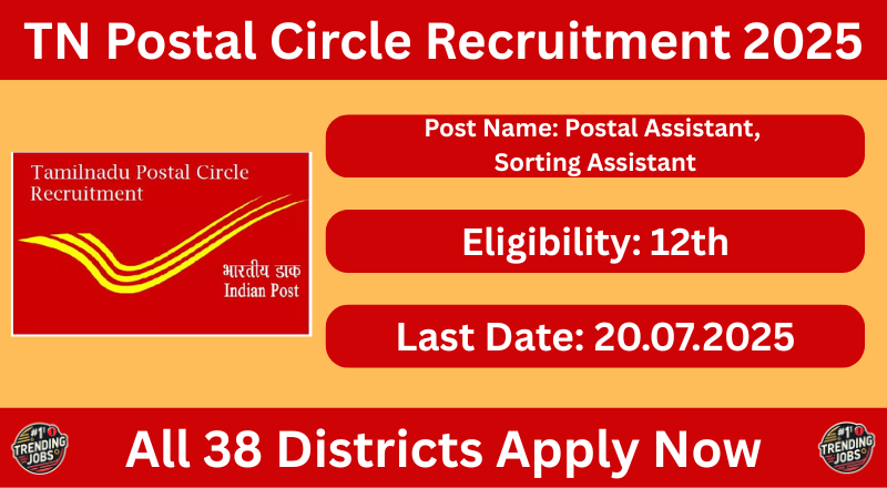 TN Postal Circle Recruitment 2025