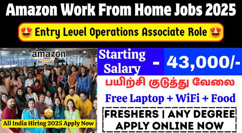 Amazon Operations Associate Work From Home Jobs 2025