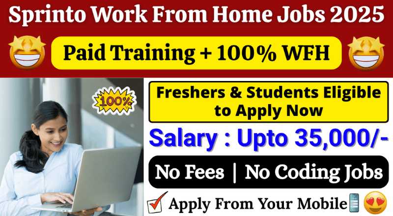 Sprinto Work From Home Jobs 2025