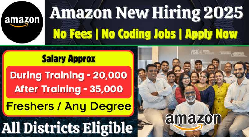 Amazon HR Live Support Advisor Recruitment 2025