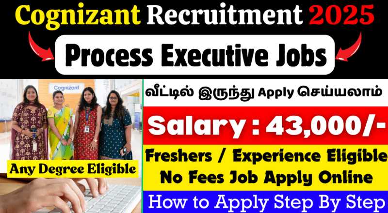 Cognizant Process Executive Recruitment 2025