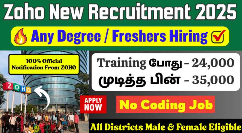 New ZOHO Recruitment 2025