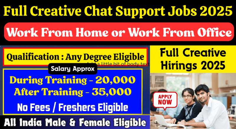 Full Creative Chat Support Hybrid Model Jobs 2025