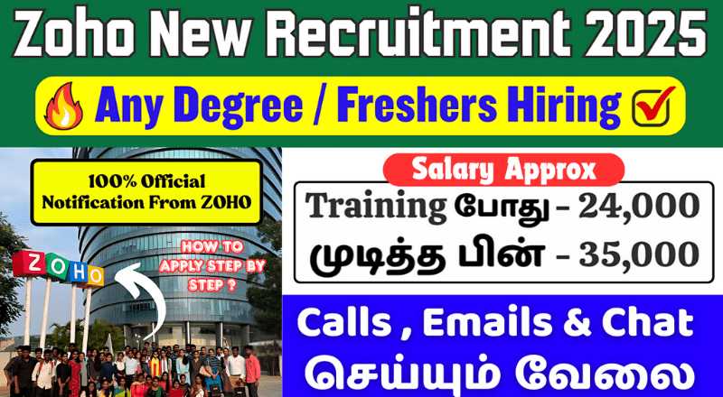 ZOHO Technical Support Engineer Recruitment 2025