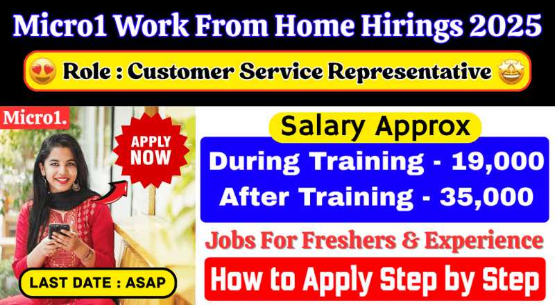 Micro1 Customer Service Work From Home Jobs 2025