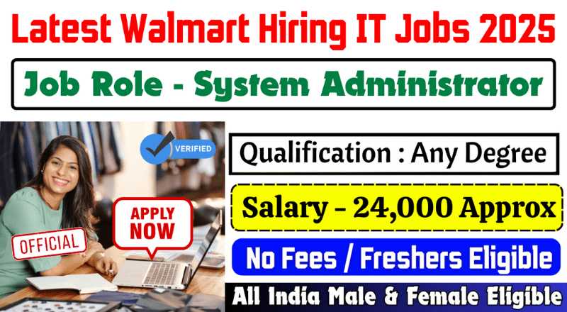 Walmart Systems Administrator Jobs 2025