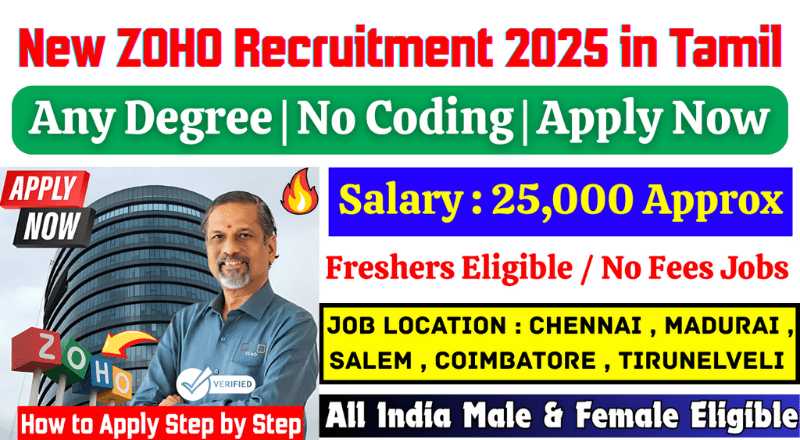 Zoho No Coding Technical Support Engineer Recruitment 2025