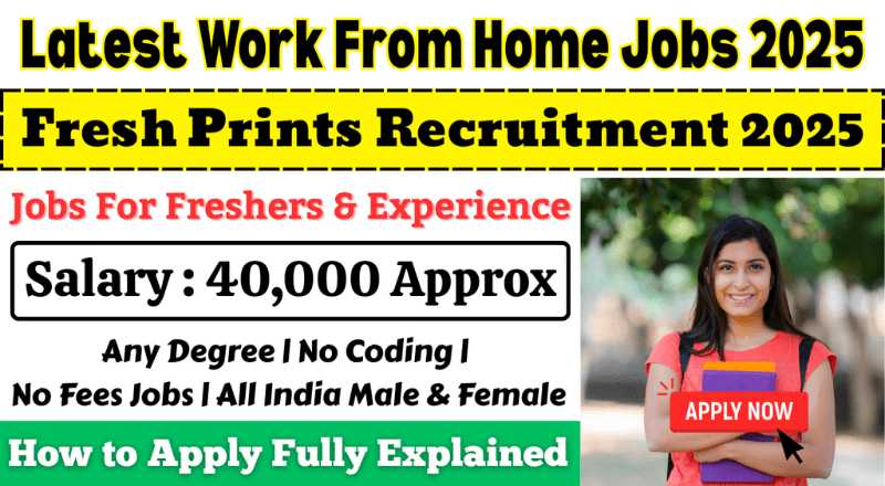 Fresh Prints Operations Associate Recruitment 2025