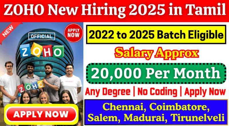 Zoho Technical Support Engineer Recruitment 2025