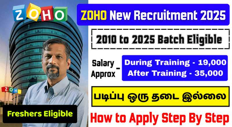 ZOHO New Recruitment 2025