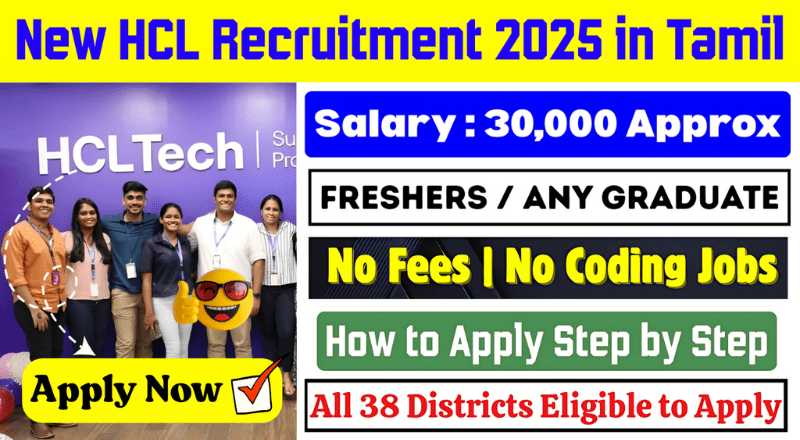 HCL New Recruitment 2025