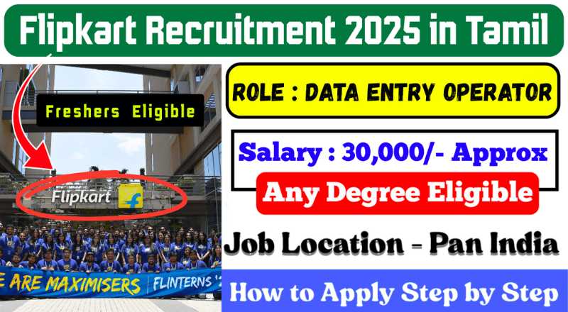 Flipkart Data Entry Operator Recruitment 2025