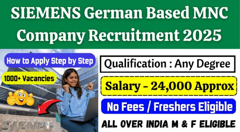 Siemens 1000+ Various Recruitment 2025