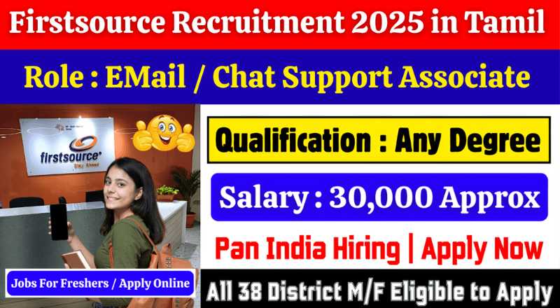 Firstsource Email & Chat Support Recruitment 2025