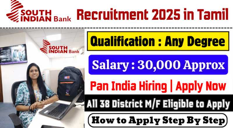 South Indian Bank Junior Officer Recruitment 2025