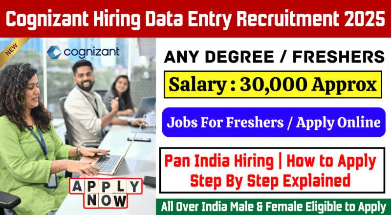 Cognizant Hiring Data Entry Recruitment 2025