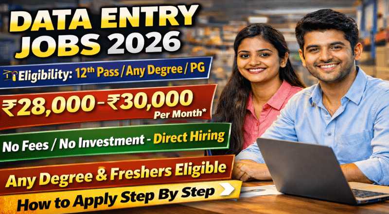 DHL Data Entry Operator Jobs in Tamil Nadu 2026