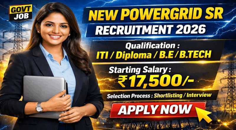 POWERGRID SR Recruitment 2026