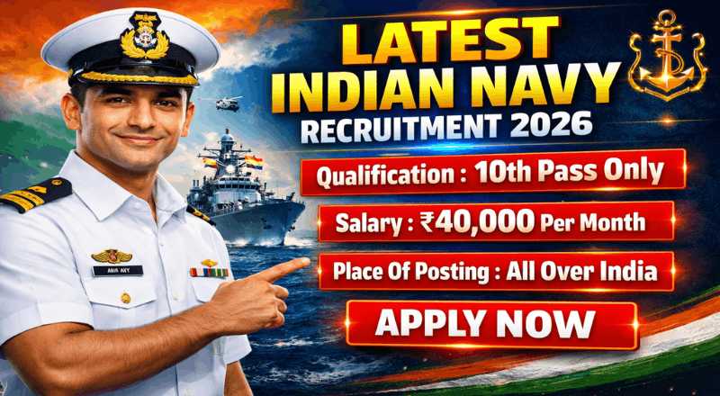 10th Pass Indian Navy Recruitment 2026