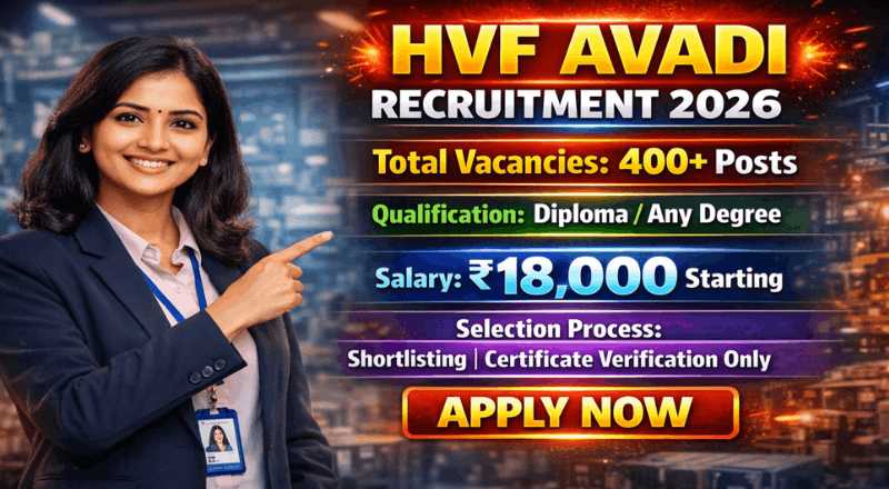 HVF Avadi Recruitment 2026