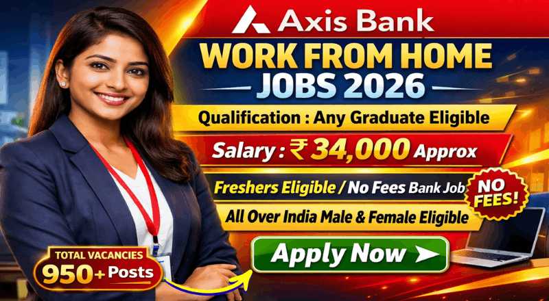 Axis Bank Work From Home Jobs 2026