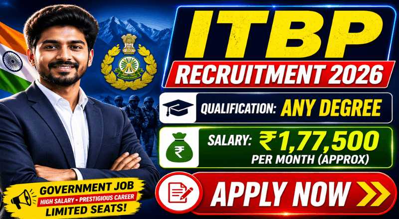 ITBP Assistant Commandant Engineer Recruitment 2026