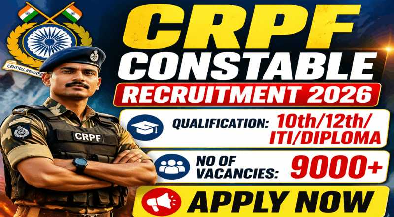 CRPF Constable Recruitment 2026