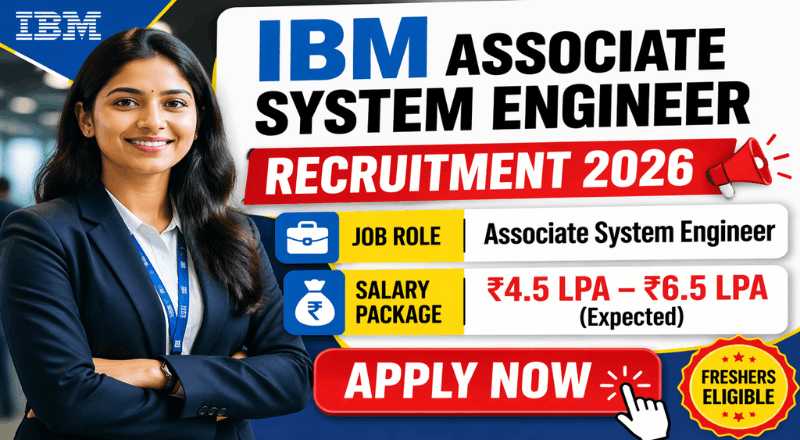 IBM Associate System Engineer Recruitment 2026