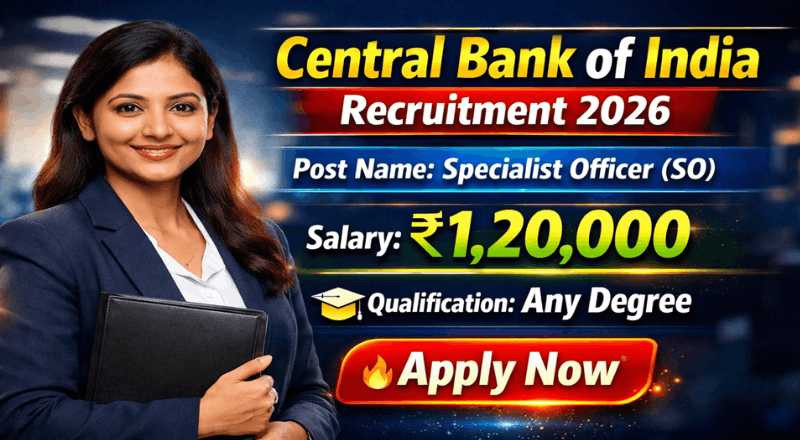 Central Bank of India Recruitment 2026
