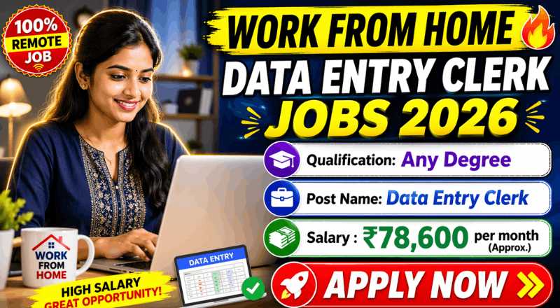Work From Home Data Entry Clerk Jobs 2026